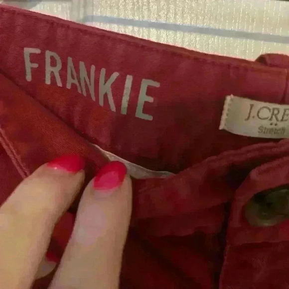 J.Crew Frankie Bermuda shorts, red size 6 stretchy - Picture 4 of 5